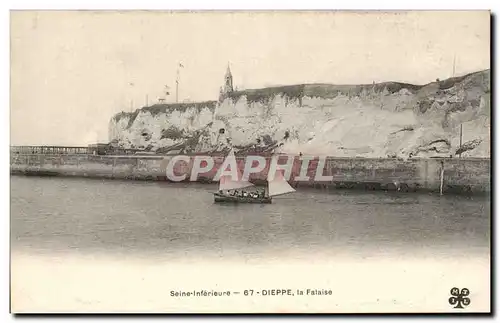 Cartes postales Dieppe La falaise