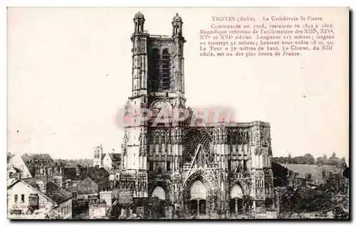 Cartes postales Troyes La cathedrale St Pierre