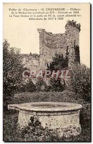 Ansichtskarte AK Vallee de la Chevreuse Chateau de la Madeleine construit en 975 detruit en 1624