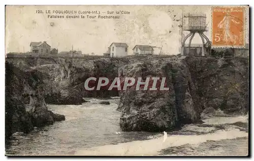 Ansichtskarte AK Le Pouliguen Sur la cote Falaises devant la Tour Rochereau