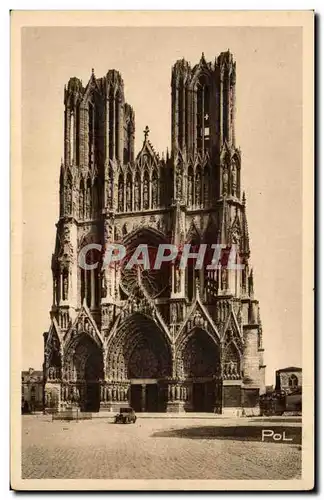 Cartes postales Reims La cathedrale