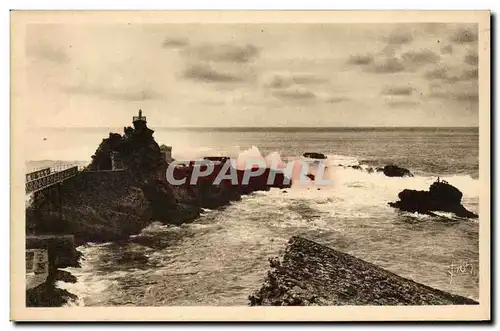 Cartes postales Biarritz Le rocher de la vierge