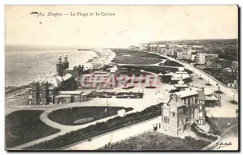 Dieppe Cartes postales La plage et le casino