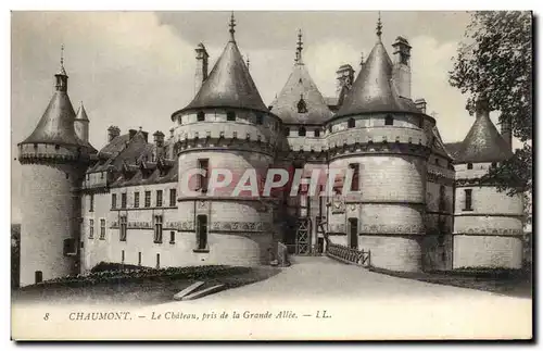 Ansichtskarte AK Chaumont Le chateau pris de la grande allee