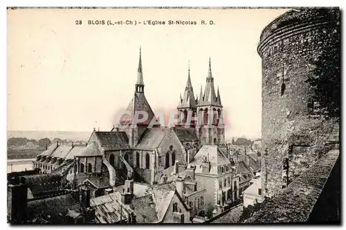 Cartes postales Chateau de Blois L&#39eglise St Nicolas