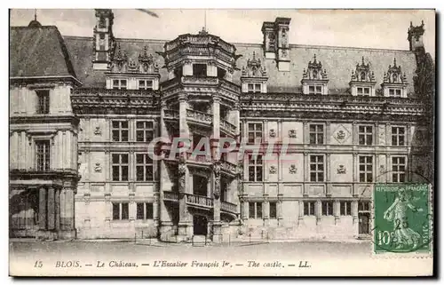 Cartes postales Blois Le chateau L&#39escalier Francois 1er