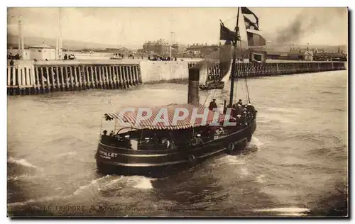 Ansichtskarte AK Le Treport Retour de promenade Bateau