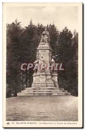 Ansichtskarte AK Ste Anne d&#39auray Le monument du comte de Chambord