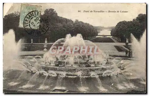 Cartes postales Versailles Parc Bassin de LAtone