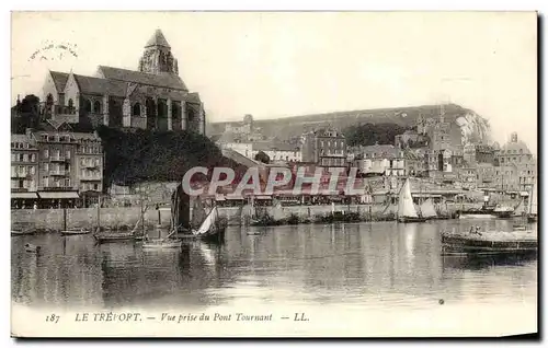 Cartes postales Le Treport Vue prise du pont tournant