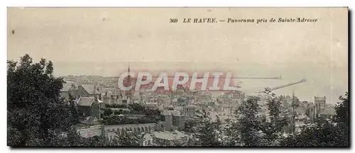 Cartes postales Le Havre Panorama pris de Sainte Adresse