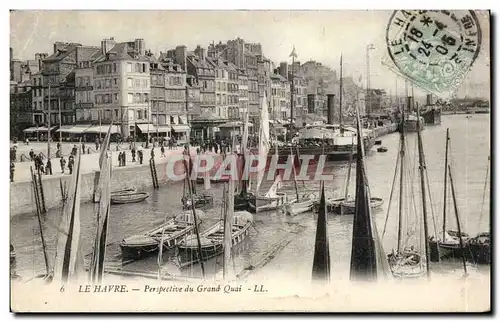 Ansichtskarte AK Le Havre Perspective du grand quai