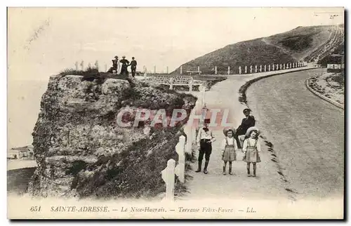 Ansichtskarte AK Sainte Adresse Le Nice Havrais Terrasse Felix Faure Enfants