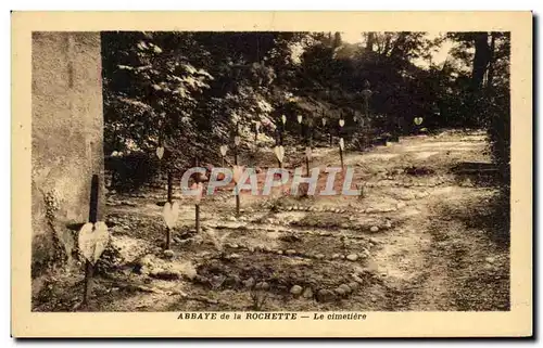 Cartes postales Abbaye de la Rochette Le cimetiere