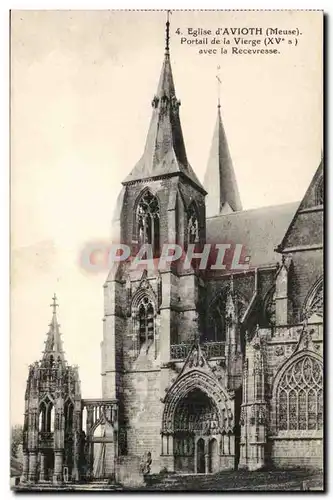 Cartes postales Eglise d'Avioth Portail de la vierge avec la Recevesse