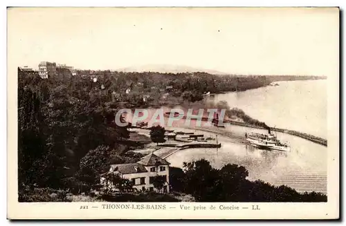 Cartes postales Thonon les Bains Vue prise de Concise