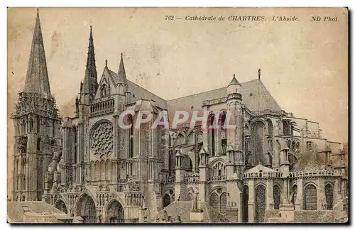 Cartes postales Cathedrale de Chartres L&#39abside