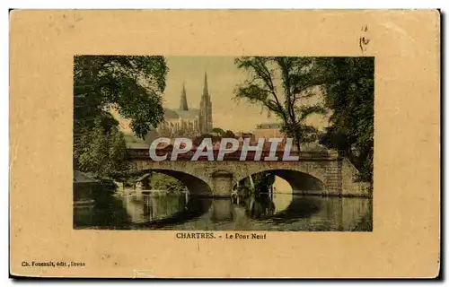 Cartes postales Chartres Le pont neuf