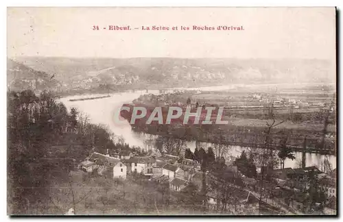 Cartes postales Elbeuf La Seine et les rochers d&#39Orival