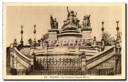 Cartes postales Rouen La fontaine Sainte Marie