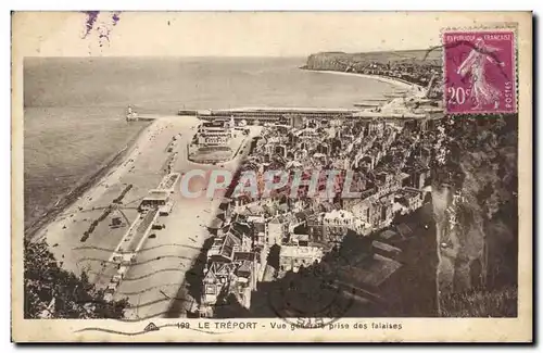 Cartes postales Le Treport Vue generale prise des falaises