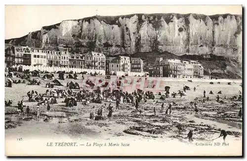 Cartes postales Le Treport La plage a maree basse