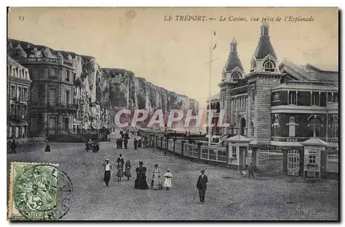 Cartes postales Le Treport Le casino vue prise de l&#39esplanade