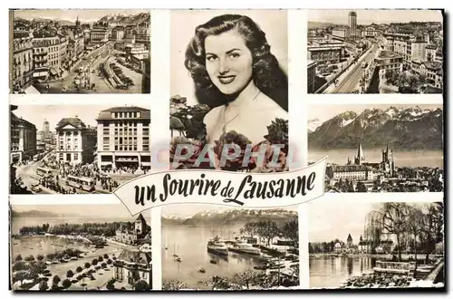 Cartes postales moderne Suisse Un sourire de Lausanne