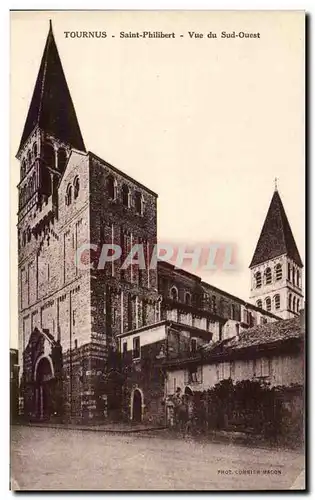 Cartes postales Tournus Saint Philibert Vue du Sud ouest
