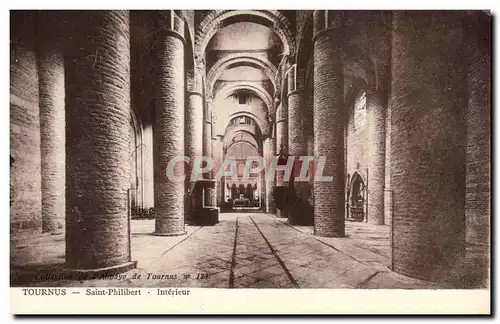 Cartes postales Tournus St Philibert Interieur