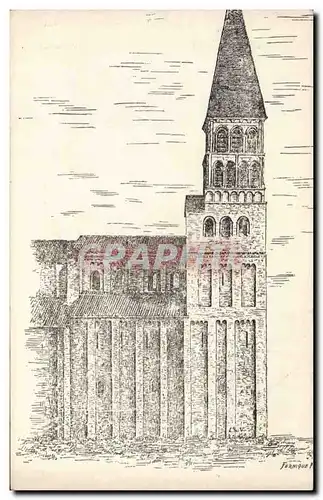 Cartes postales Tournus St Philibert Les bandes lombardes