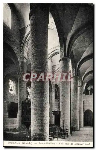 Cartes postales Tournus St Philibert Nefs vues du transept nord