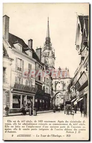 Cartes postales Auxerre Tour de l&#39horloge