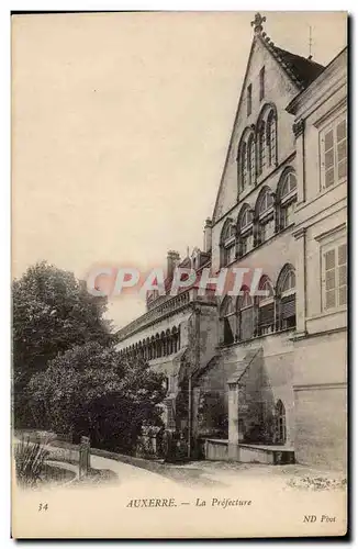 Cartes postales Auxerre La Prefecture