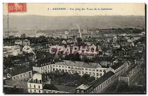 Ansichtskarte AK Auxerre Vue prise des tours de la cathedrale