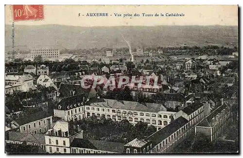 Cartes postales Auxerre Vue prise des tours de la cathedrale