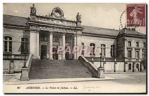 Ansichtskarte AK Auxerre Palais de justice