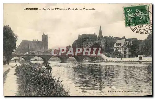 Cartes postales Auxerre Bords de l&#39Yonne Pont de la Tournelle