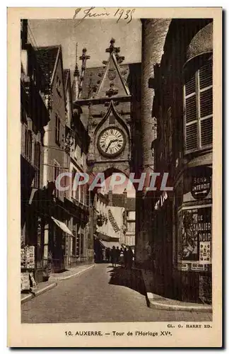 Cartes postales Auxerre Tour de l&#39horloge 15eme