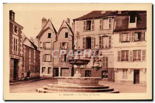 Cartes postales Auxerre Place St Nicolas