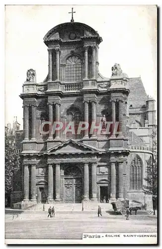 Cartes postales Paris Eglise Saint Gervais