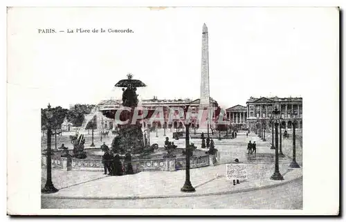 Cartes postales Paris Place de la Concorde