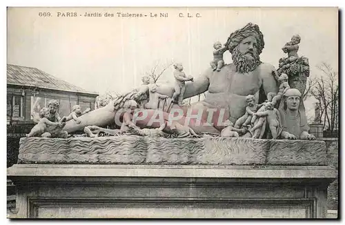 Cartes postales Paris Jardin des Tuileries Neptune