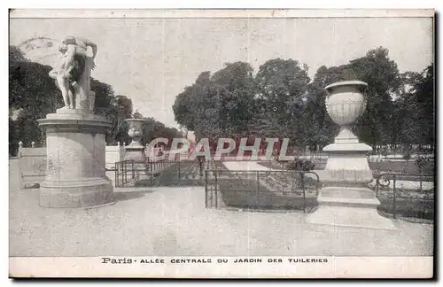 Ansichtskarte AK Paris Allee centrale du jardin des Tuileries