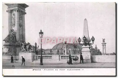 Ansichtskarte AK Paris Pylones du pont Alexandre III