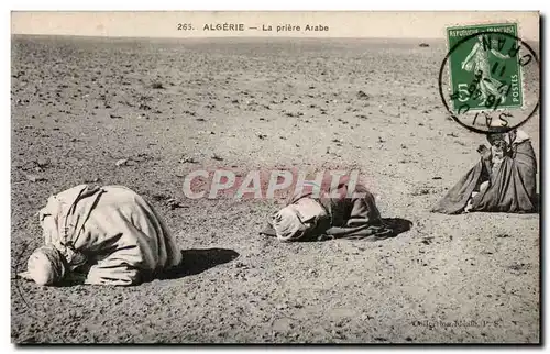 Cartes postales Algerie La priere arabe