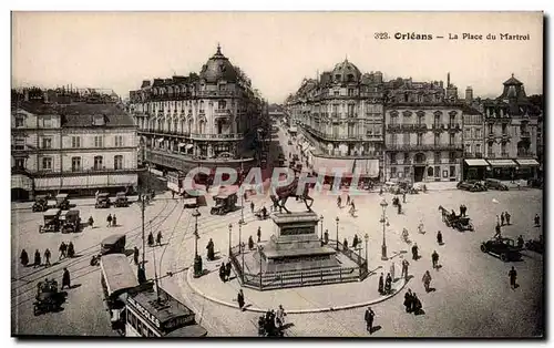 Cartes postales Orleans La place du Martroi