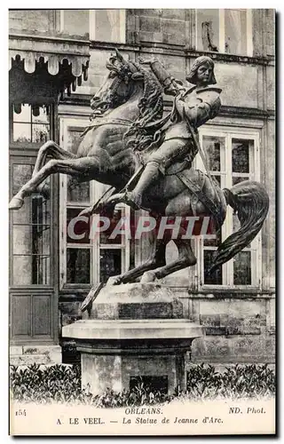 Cartes postales Orleans Le Veel Statue de Jeanne d&#39arc