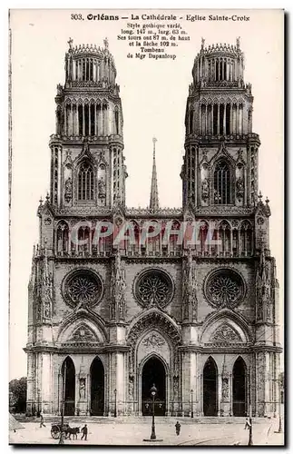 Cartes postales Orleans La cathedrale Eglise Sainte CRoix