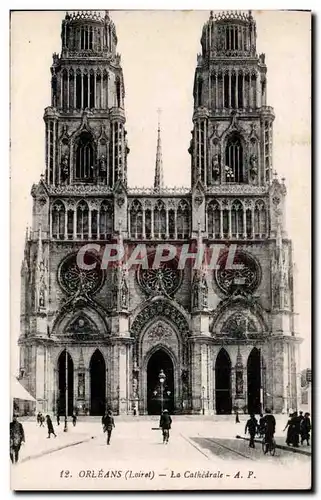 Cartes postales Orleans La cathedrale Eglise Sainte CRoix